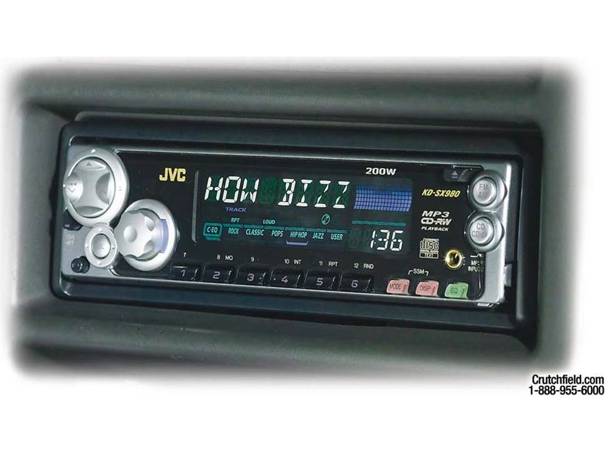 JVC KD-SX980 CD/MP3 Receiver with CD changer controls at Crutchfield