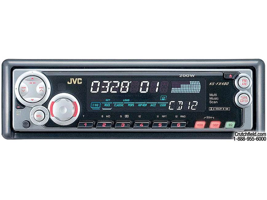 JVC KS-FX480 Cassette Receiver with CD changer controls at Crutchfield