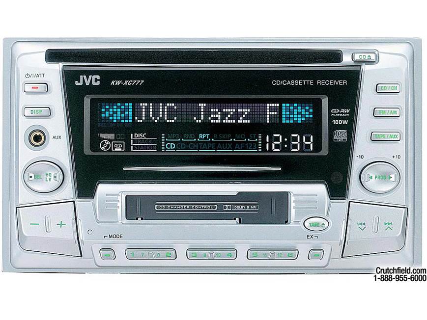 カディ JVC KW-XC777 CD/Cassette Receiver with CD Changer Controls at