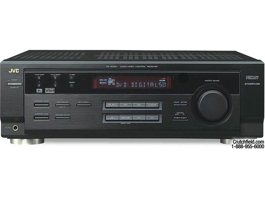 JVC RX-6020VBK A/V receiver with Dolby Digital, DTS, and Dolby Pro
