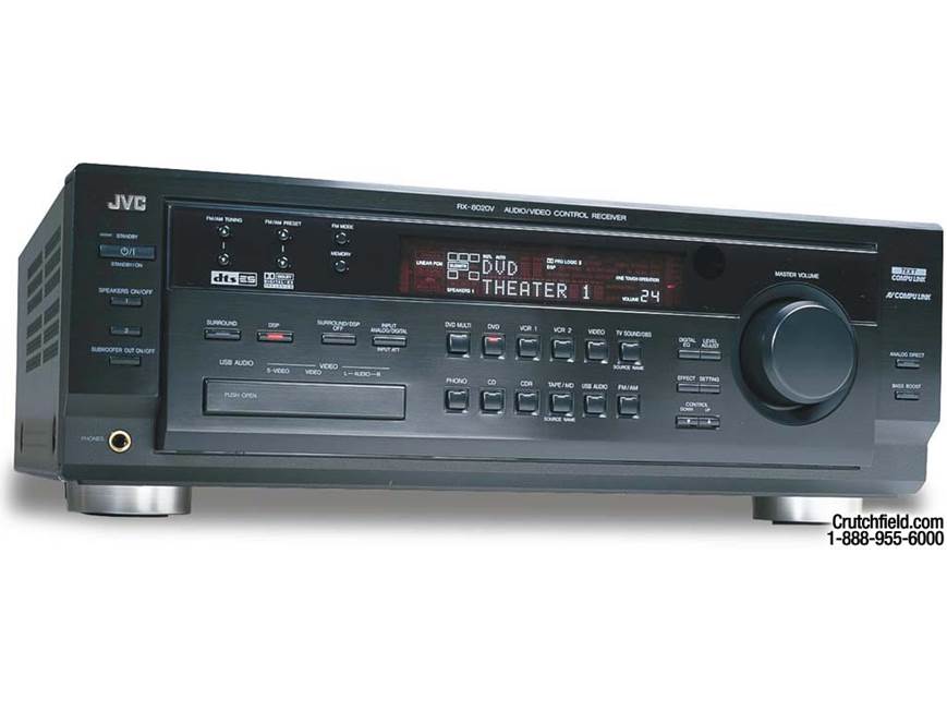 JVC RX-8020VBK A/V receiver with Dolby Digital EX, DTS-ES, and