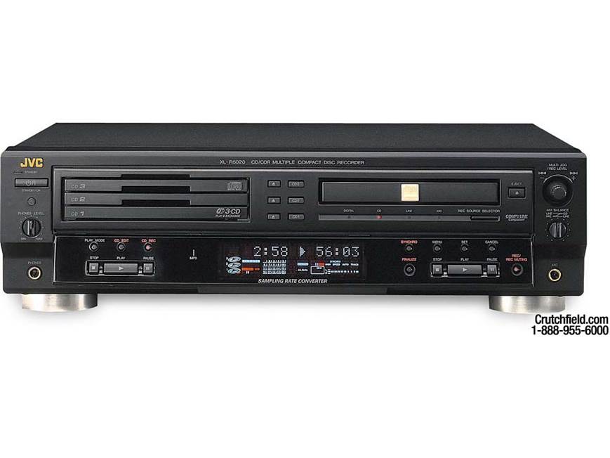 JVC XL-R5020BK 3-CD + 1-CD-R/RW changer/recorder at Crutchfield