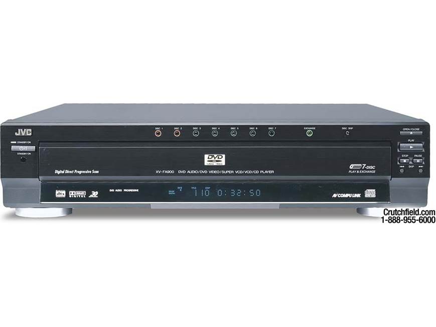 CD、DVDオーディオ JVC XV-FA900B 7-disc carousel DVD/CD/DVD-Audio changer with