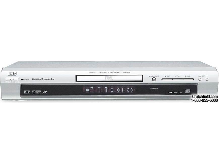 JVC XV-S500BK (Black) DVD/CD player with progressive scan (Black