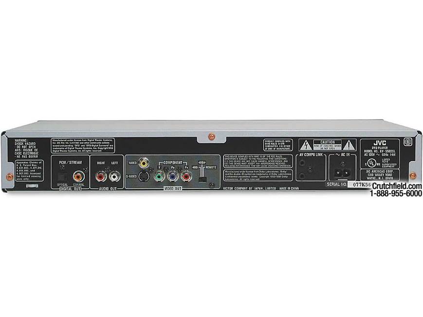 JVC XV-S500BK (Silver) DVD/CD player with progressive scan (Silver