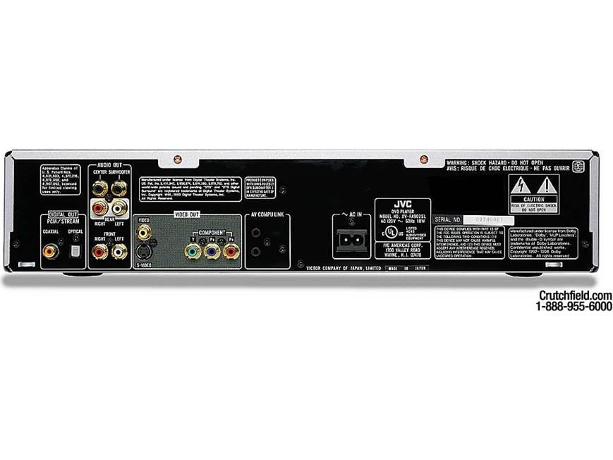 JVC XV-FA902SL 7-disc carousel DVD/CD/DVD-Audio changer with