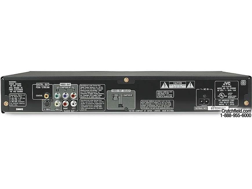 JVC XV-S300BK / XV-S302SL (Black) DVD/CD players (Black) at