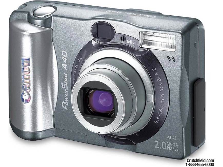 Canon PowerShot A40 Digital camera with CompactFlash™ card at