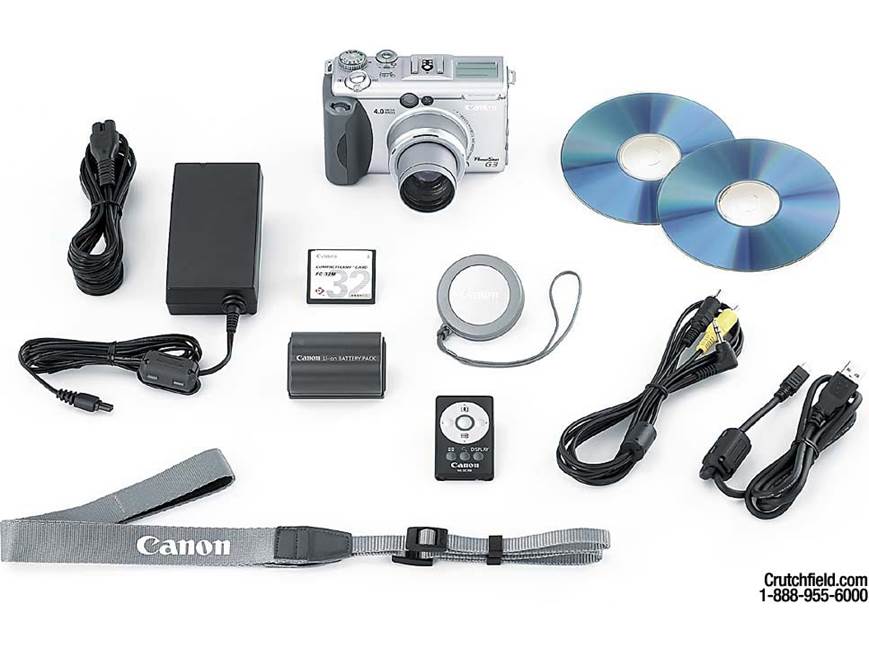 Canon PowerShot G3 3.97-megapixel digital camera at Crutchfield