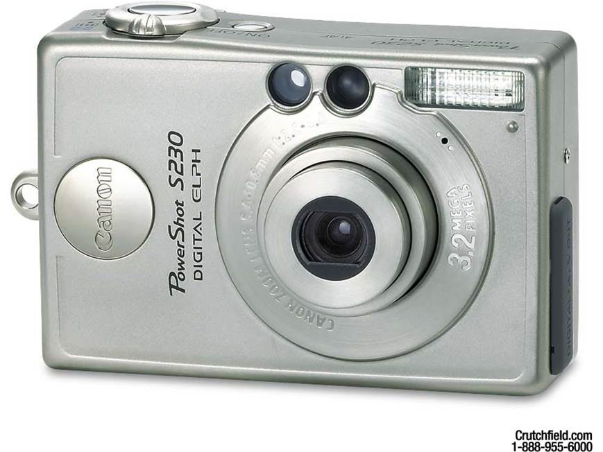Canon PowerShot S230 3.2-megapixel digital camera at Crutchfield