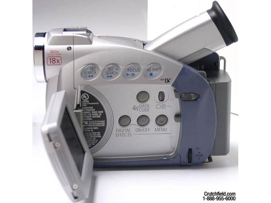Canon ZR40 Mini DV digital camcorder at Crutchfield