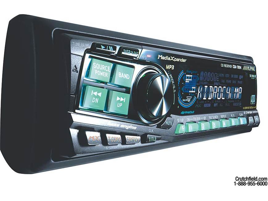 Alpine CDA-7894 CD/MP3 Receiver with Ai-NET CD Changer Controls at