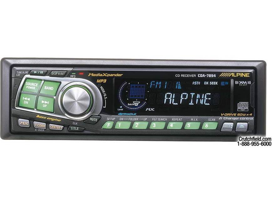 【完動品】ALPINE CDA-7894J 定価42,000円 Alpine CDA-7894 CD/MP3 Receiver with Ai-NET CD Changer Controls at