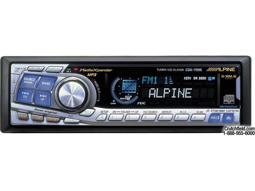 Alpine CDA-7995 CD/MP3 Receiver with Ai-NET CD Changer Controls at