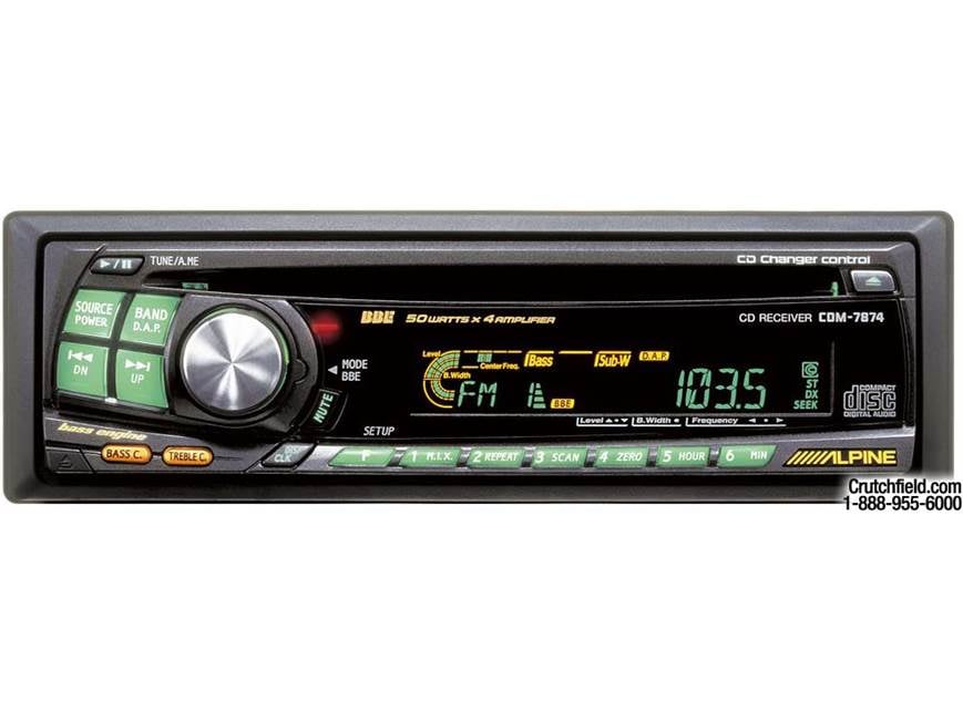 Alpine CDM-7874 CD Receiver with M-Bus CD Changer Controls at