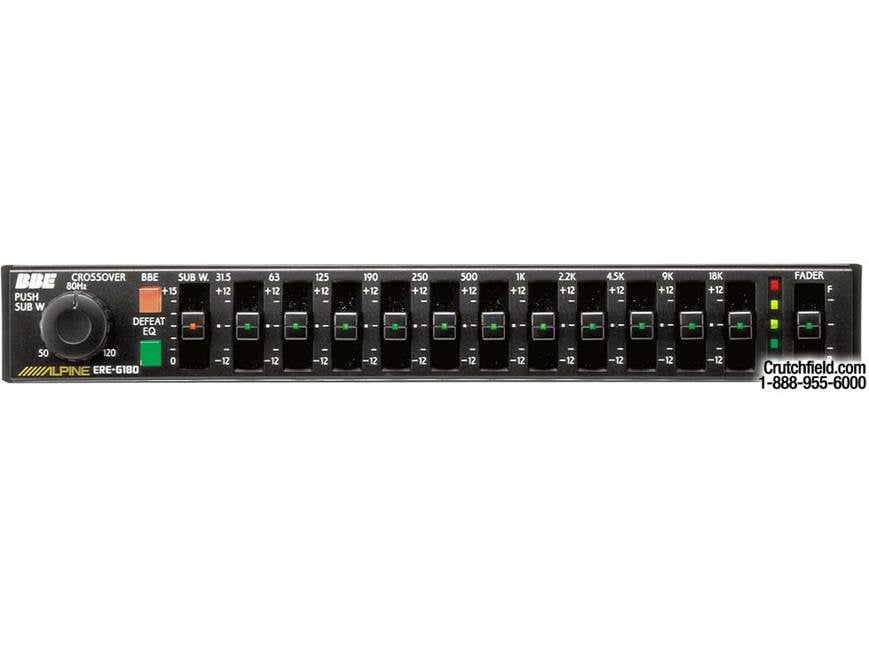 Alpine ERE-G180 11-band Graphic Equalizerwith BBE Processing (1/2
