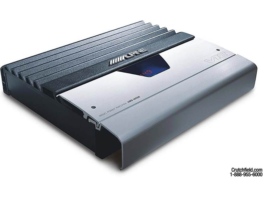 Alpine MRD-M500 250W x 1 Mono Subwoofer Amplifier at Crutchfield