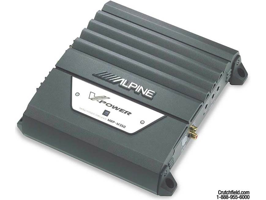 ALPINE MRP-M350 モノパワーアンプ Alpine MRP-M350 Mono subwoofer amplifier 200 watts RMS x 1 at