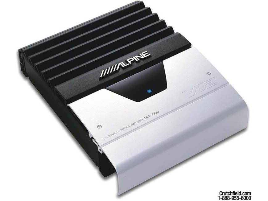 ALPINE MRV-T320 2チャンネルパワーアンプ Alpine MRV-T320 80W x 2 Car Amplifier at Crutchfield