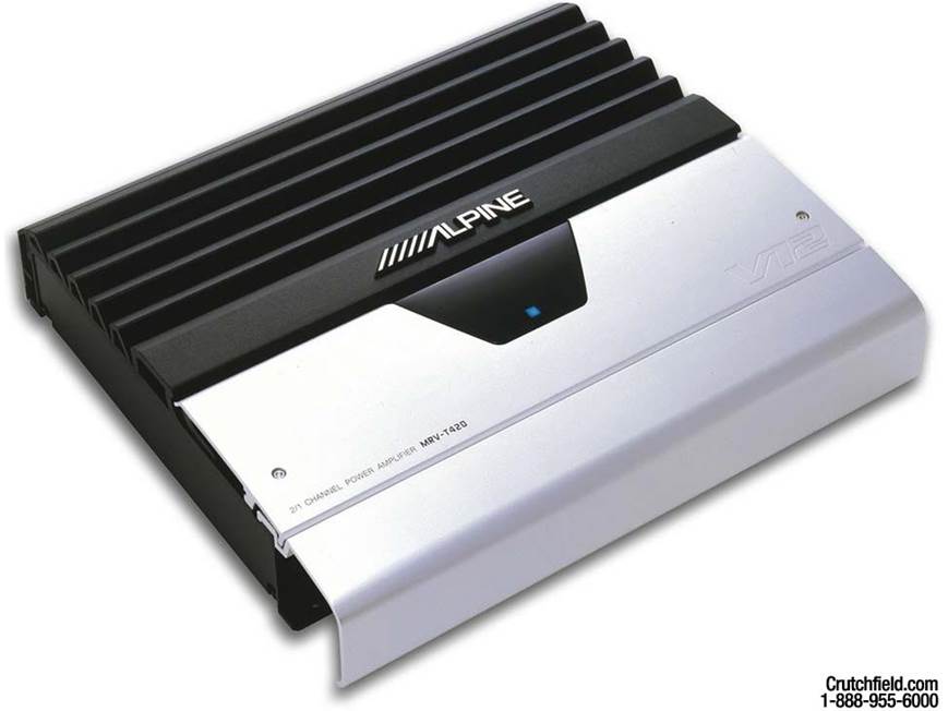 Alpine MRV-T420 110W x 2 Car Amplifier at Crutchfield
