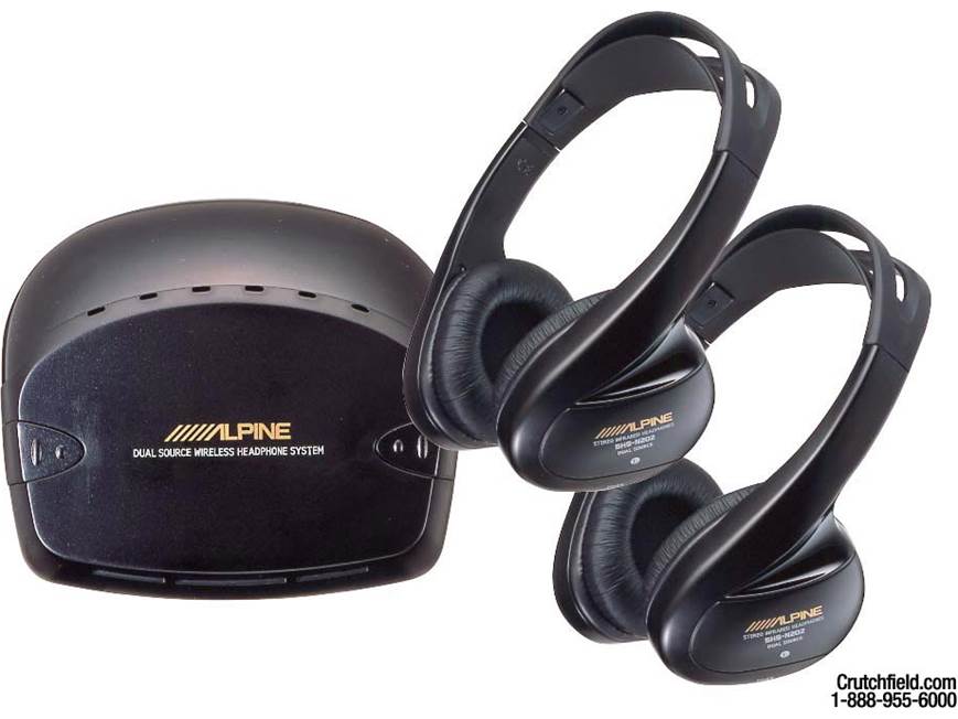 Alpine SHS-N252 Dual source wireless headphone system at Crutchfield
