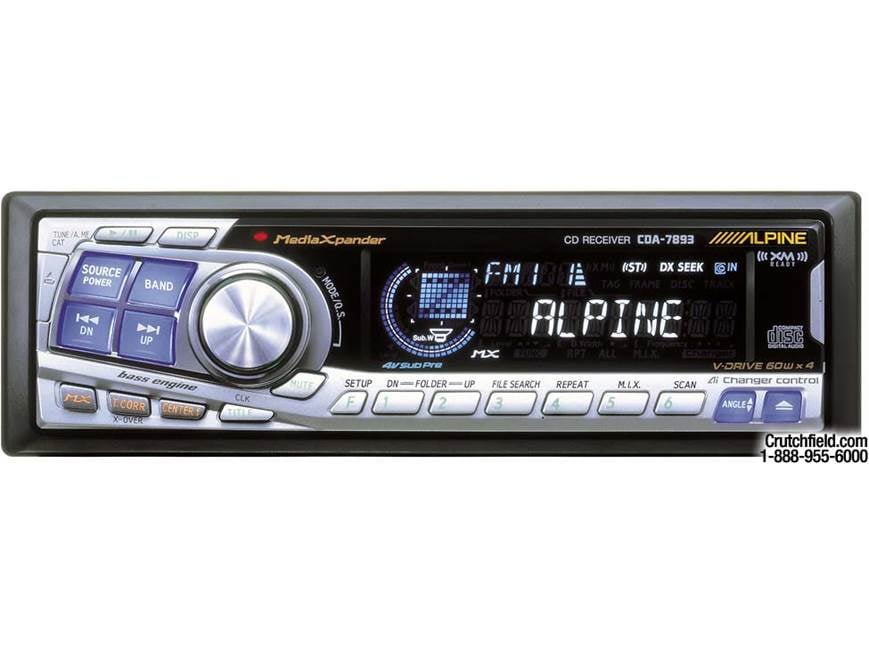Alpine CDA-7893 CD Receiver with Ai-NET CD Changer Controls at