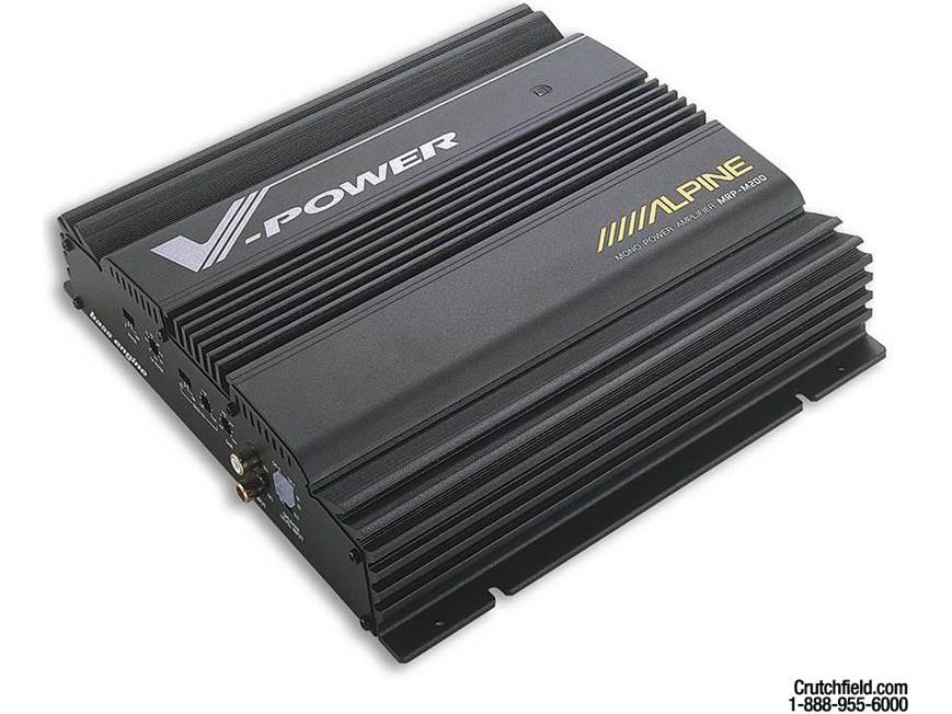 Alpine MRP-M200 150W x 1 Mono Subwoofer Amplifier at Crutchfield