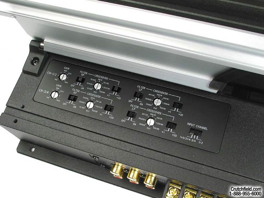 ALPINE MRV-F540 4/3/2チャンネルアンプ　日本未発売 Alpine MRV-F540 80W x 4 Car Amplifier at Crutchfield