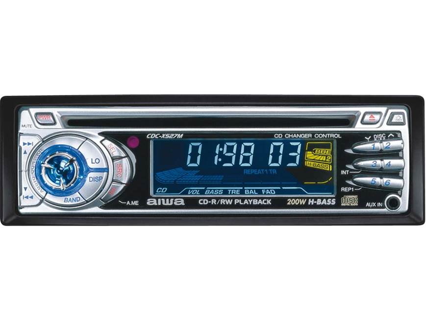 Aiwa CDC-X527M CD Receiver with CD Changer Controls at Crutchfield