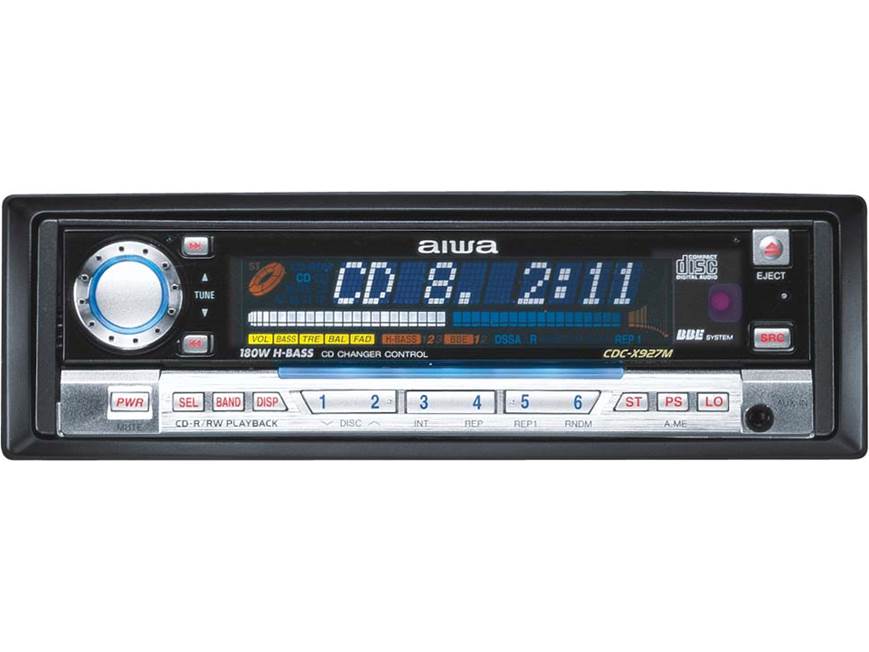 Aiwa CDC-X927M CD Receiver with CD Changer Controls at Crutchfield