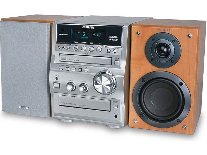 Aiwa XR-EM70 Micro shelf system at Crutchfield