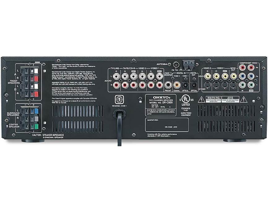 Onkyo DR-C500 A/V receiver with built-in DVD/CD changer at Crutchfield
