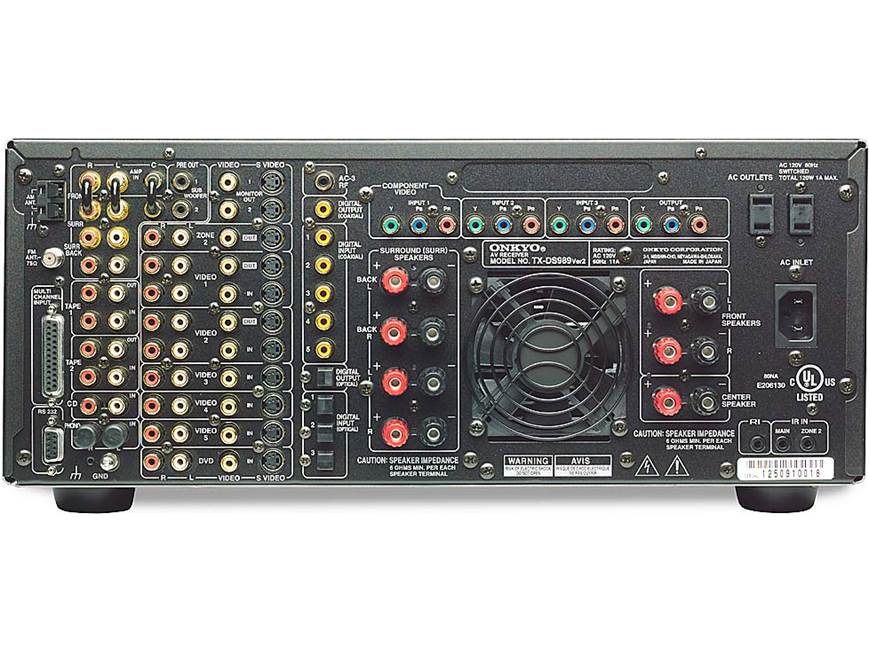 Onkyo TX-DS989VER2 Home theater receiver with THX Surround EX, DTS
