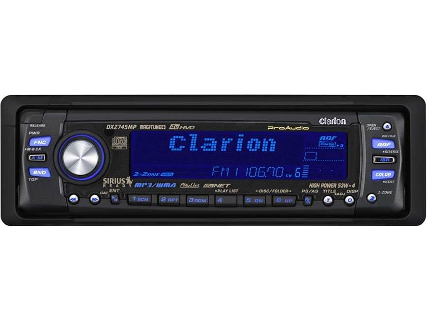 Clarion ProAudio DXZ745MP CD/MP3/WMA receiver with variable color
