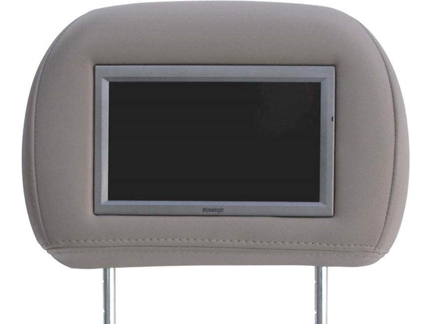 【未使用】 Luocute Headrest TFT-LCD グレー モニター Vizualogic Headrest Monitor (Medium Gray Cloth) Cloth Headrest (in