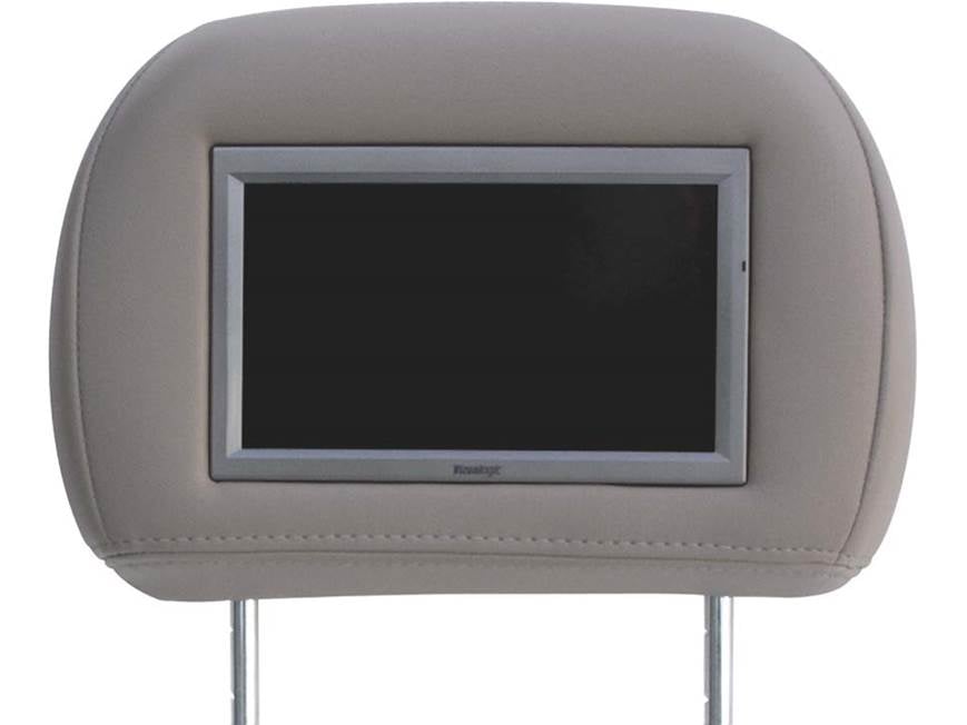 【未使用】 Luocute Headrest TFT-LCD グレー モニター Vizualogic Headrest Monitor (Medium Gray Cloth) Cloth Headrest (in