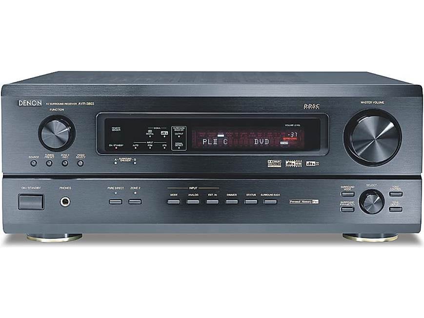 Denon AVR 3803 7.1 Channel AV DTS アンプ Denon AVR-3803 (Black) Home theater receiver with Dolby Digital EX