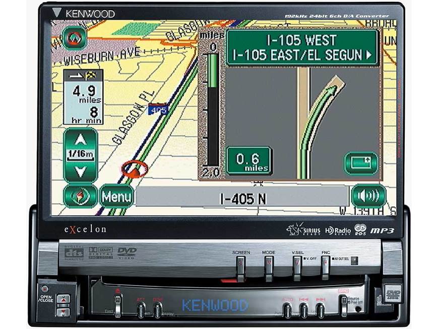 Kenwood Excelon KVT-915DVD DVD/CD/MP3 receiver with 7