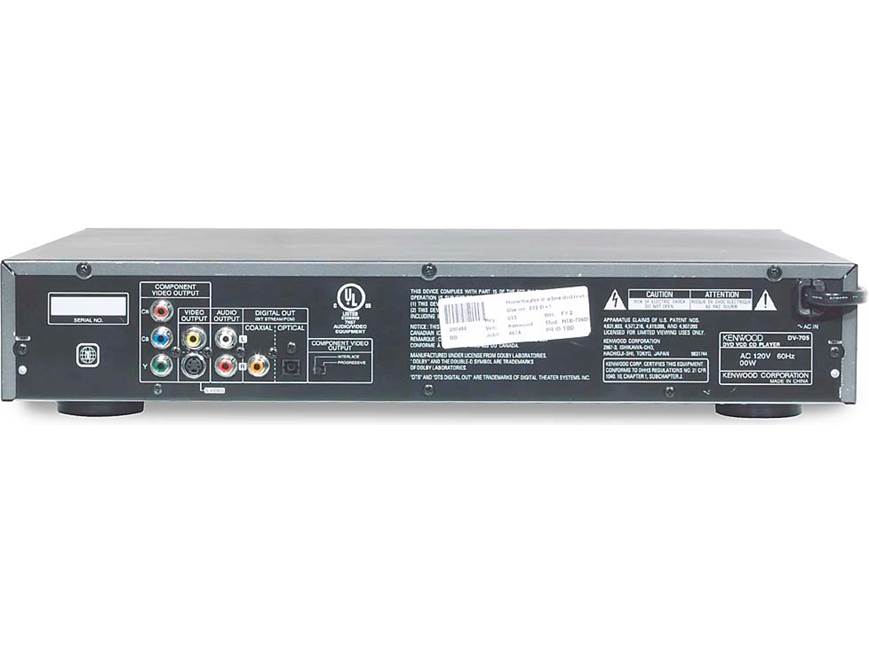 Kenwood DV-705 5-disc carousel DVD/CD changer with progressive