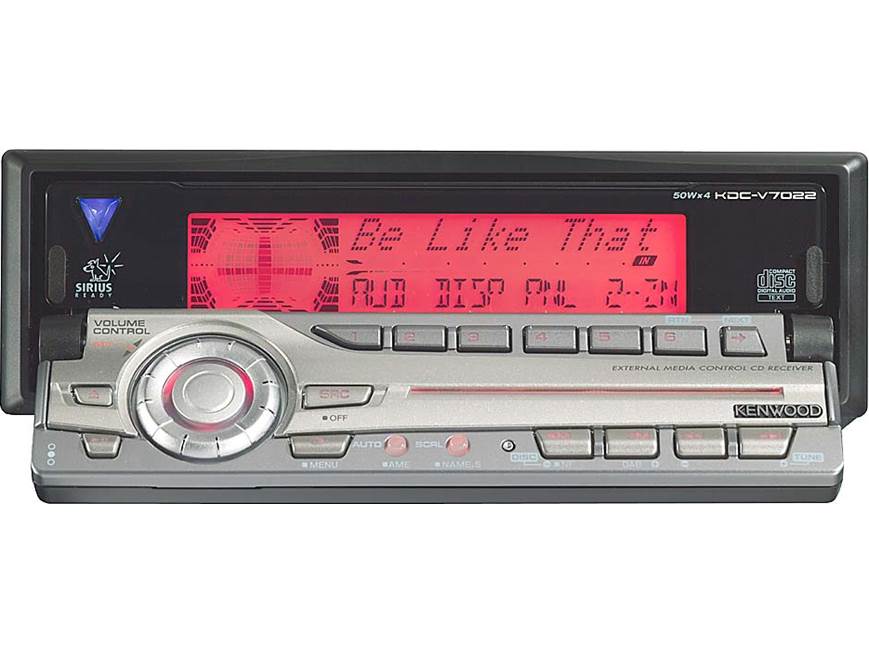 Kenwood KDC-V7022 CD Receiver with CD Changer Controls at Crutchfield