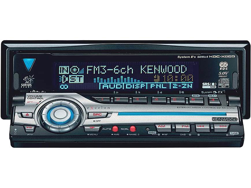 KENWOOD　コンポ Kenwood Excelon KDC-X869 CD/MP3 Receiver with CD Changer Controls