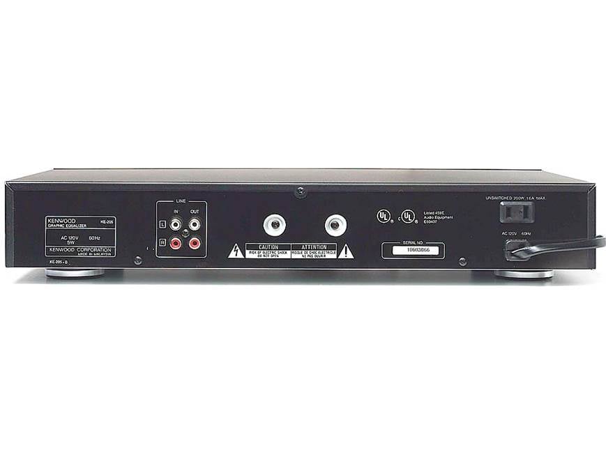 Kenwood KE-205 7-band stereo graphic equalizer at Crutchfield
