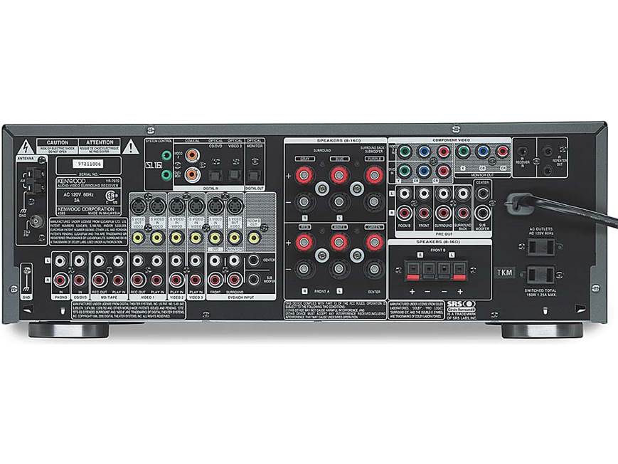 Kenwood VR-7070 A/V receiver with THX Select, Dolby Digital EX and