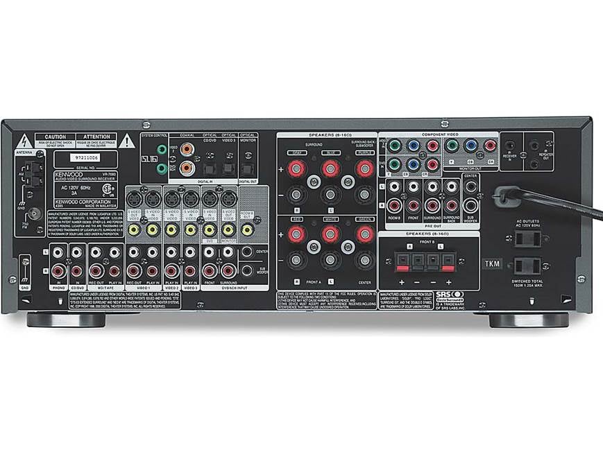 Kenwood VR-7080 Home theater receiver with THX Surround EX, Dolby