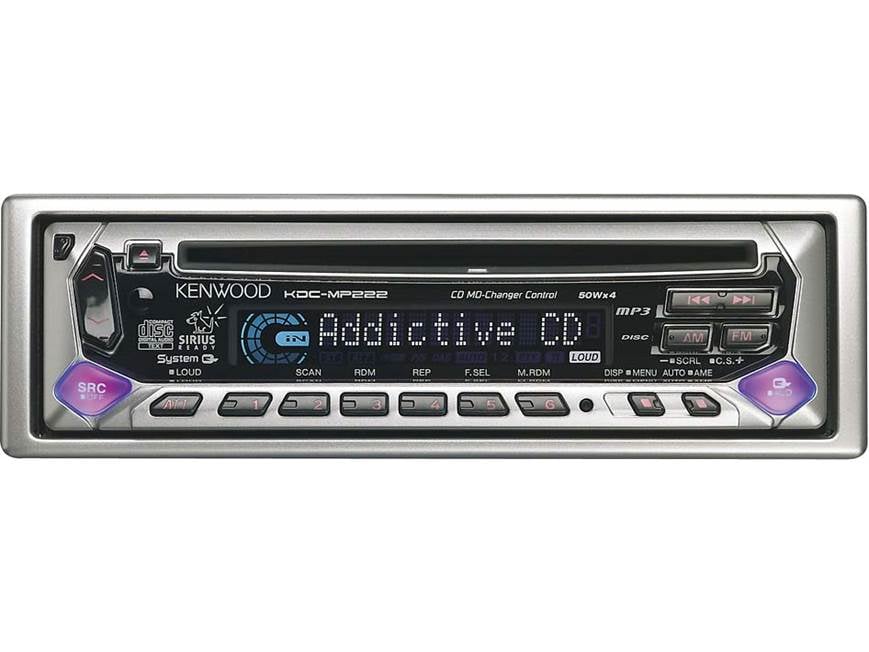 Kenwood KDC-MP222 CD/MP3 Receiver with CD Changer Controls at
