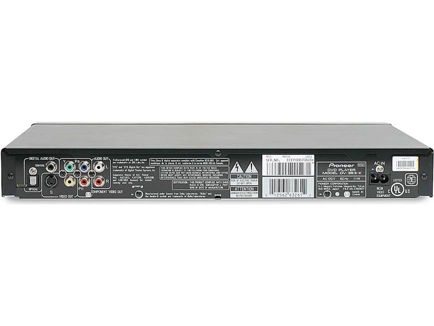 Pioneer DV-363 DVD/CD player with progressive scan at Crutchfield