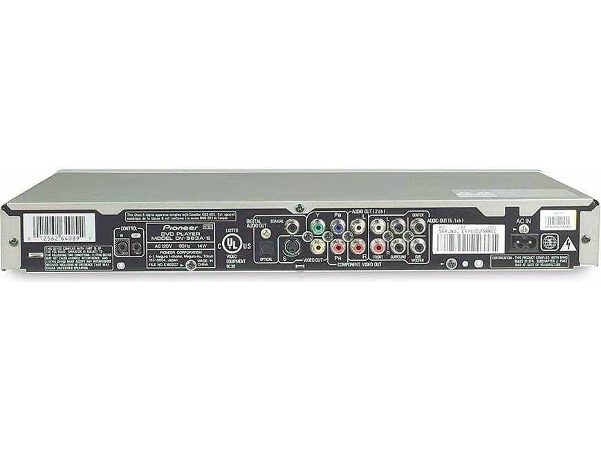 Pioneer DVDプレイヤー Pioneer DV-563A Universal DVD/CD/SACD/DVD-Audio player at Crutchfield