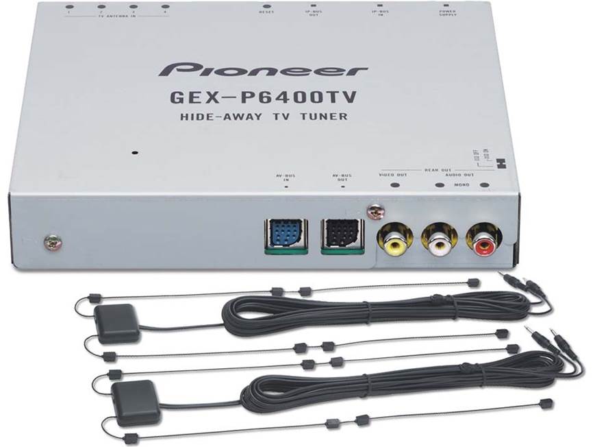 Pioneer GEX-P6400TV TV Tuner & 4-Channel Diversity Antenna at