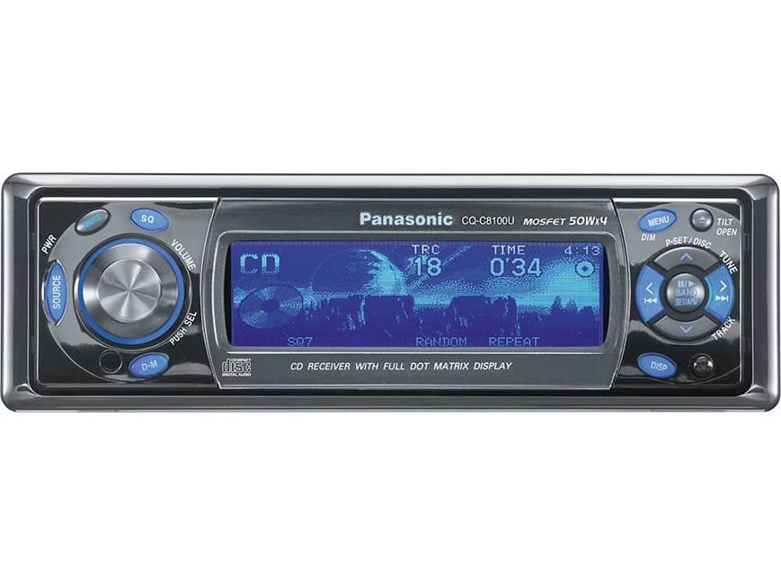Panasonic CQ-C8100U CD receiver with CD changer controls at