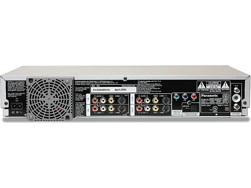 Panasonic DMR-E80H DVD recorder + 80GB digital video recorder at